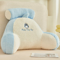 HKM-570323 Large Soft Pack Bed Cushion Pillow - Plush & Velvet Options, Removable Cover, Various Patterns