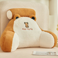 HKM-570323 Large Soft Pack Bed Cushion Pillow - Plush & Velvet Options, Removable Cover, Various Patterns