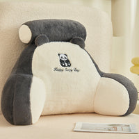 HKM-570323 Large Soft Pack Bed Cushion Pillow - Plush & Velvet Options, Removable Cover, Various Patterns