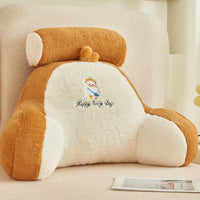 HKM-570323 Large Soft Pack Bed Cushion Pillow - Plush & Velvet Options, Removable Cover, Various Patterns