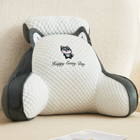 HKM-570323 Large Soft Pack Bed Cushion Pillow - Plush & Velvet Options, Removable Cover, Various Patterns