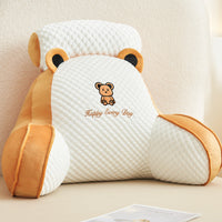 HKM-570323 Large Soft Pack Bed Cushion Pillow - Plush & Velvet Options, Removable Cover, Various Patterns