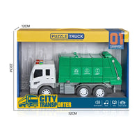 HKM-570323 Multifunctional 1:16 City Sanitation Truck Toy with Sound and Music for Ages 2-4