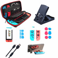 HKM-570387 Toughened Film Protective Shell Bracket Set for Game Consoles - Eco-friendly EVA, Includes Carry Case and Accessories