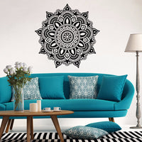 HKM-570515 Waterproof PVC Bedroom Wall Sticker - Black Mural, 57x57cm Decorative Design