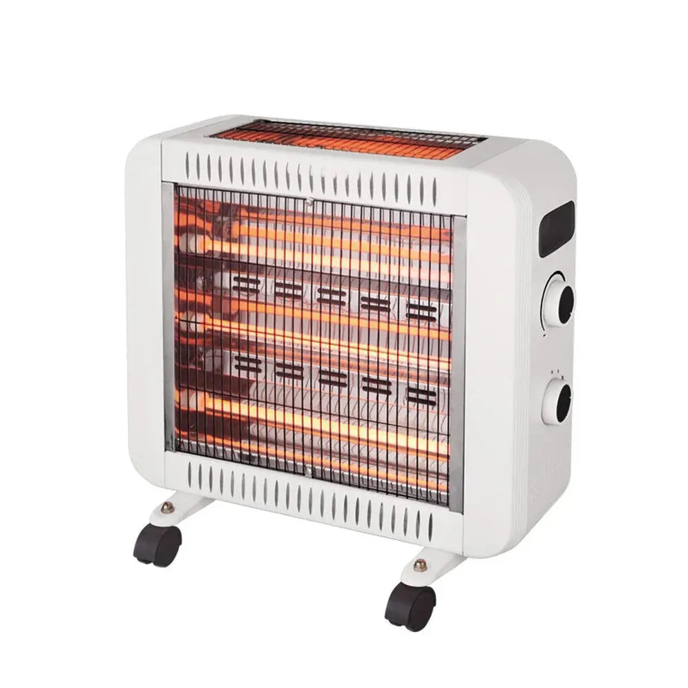 KTX-570707 Freestanding Portable Infrared Ceramic Heater with Carbon Fibre Technology for Home and Patio, Low Energy Silent Operation