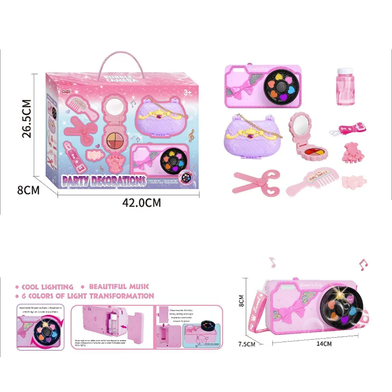 HKM-570771 Musical Bubble Camera Toy Set for Kids - Colorful Automatic Bubble Machine