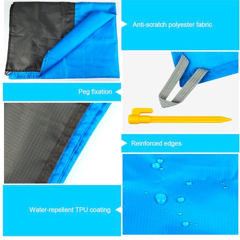 HKM-570899 Portable Waterproof Picnic Mat for Beach, Camping, and Outdoor Activities