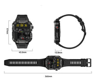 HKM-571027 MK66 Smart Watch with Bluetooth Calling, 400mAh Battery, Waterproof, and Health Monitoring Functions