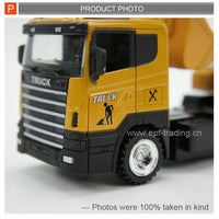 HKM-571155 1:43 Remote Control Alloy Excavator Toy for Kids - Diecast Metal RC Truck Car