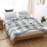 HKM-571347 Air-Conditioned Double Quilt in Washed Cotton with Polyester Filling for Summer Comfort