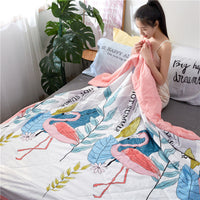 HKM-571347 Air-Conditioned Double Quilt in Washed Cotton with Polyester Filling for Summer Comfort