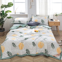 HKM-571347 Air-Conditioned Double Quilt in Washed Cotton with Polyester Filling for Summer Comfort
