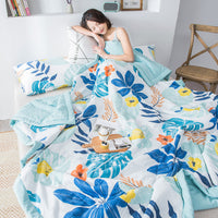 HKM-571347 Air-Conditioned Double Quilt in Washed Cotton with Polyester Filling for Summer Comfort