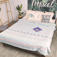 HKM-571347 Air-Conditioned Double Quilt in Washed Cotton with Polyester Filling for Summer Comfort