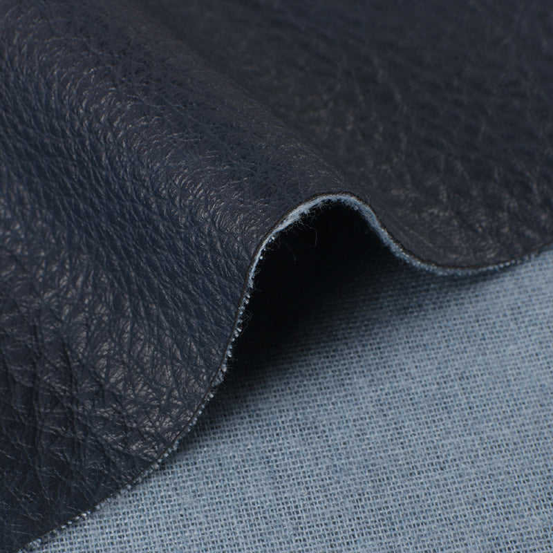 HKM-571347 Lychee Pattern Half PU Artificial Leather Fabric for Gloves, Bags, Furniture and More - 1.2mm Thickness, 140cm Width
