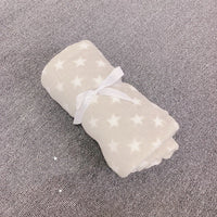 HKM-571347 Super Soft Pink Star Coral Fleece Dog Blanket, 75x100cm