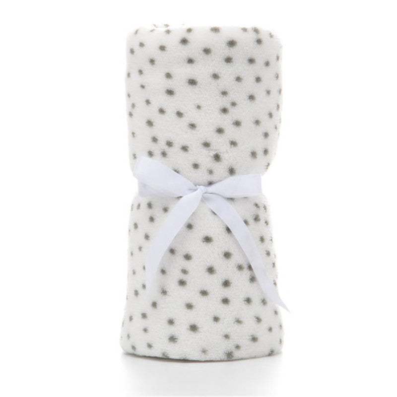HKM-571347 Super Soft Pink Star Coral Fleece Dog Blanket, 75x100cm