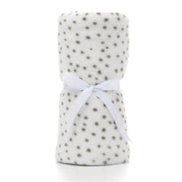 HKM-571347 Super Soft Pink Star Coral Fleece Dog Blanket, 75x100cm