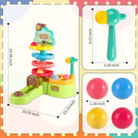 HKM-571475 4-in-1 Educational Ball Drop Game Set for Infants and Toddlers, Score-Based Fun