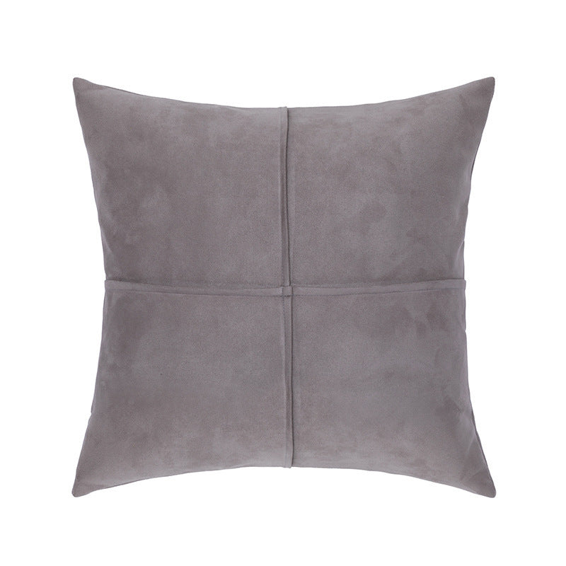 HKM-571475 Solid Color Suede Pillow Cover 45x45cm - Modern Cushion in Various Colors