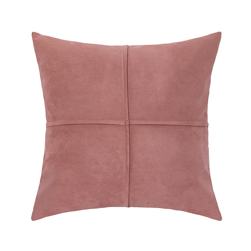 HKM-571475 Solid Color Suede Pillow Cover 45x45cm - Modern Cushion in Various Colors