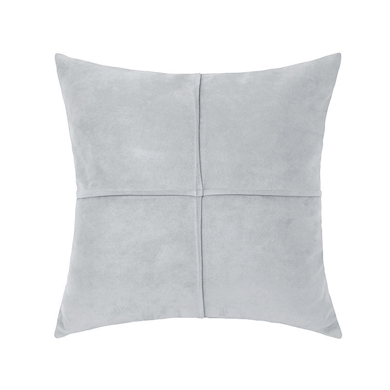 HKM-571475 Solid Color Suede Pillow Cover 45x45cm - Modern Cushion in Various Colors