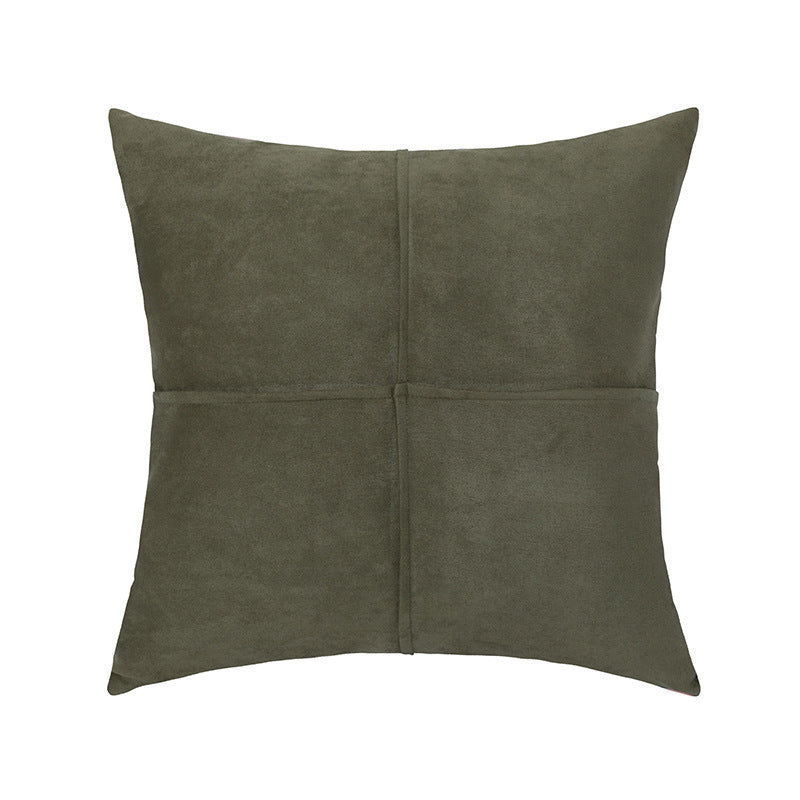 HKM-571475 Solid Color Suede Pillow Cover 45x45cm - Modern Cushion in Various Colors
