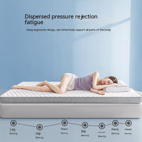HKM-571667 Memory Foam Latex Mattress with Upgraded Lamb Fleece Cover, 10cm Thickness, Available in White and Grey