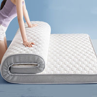 HKM-571667 Memory Foam Latex Mattress with Upgraded Lamb Fleece Cover, 10cm Thickness, Available in White and Grey