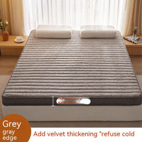 HKM-571667 Memory Foam Latex Mattress with Upgraded Lamb Fleece Cover, 10cm Thickness, Available in White and Grey