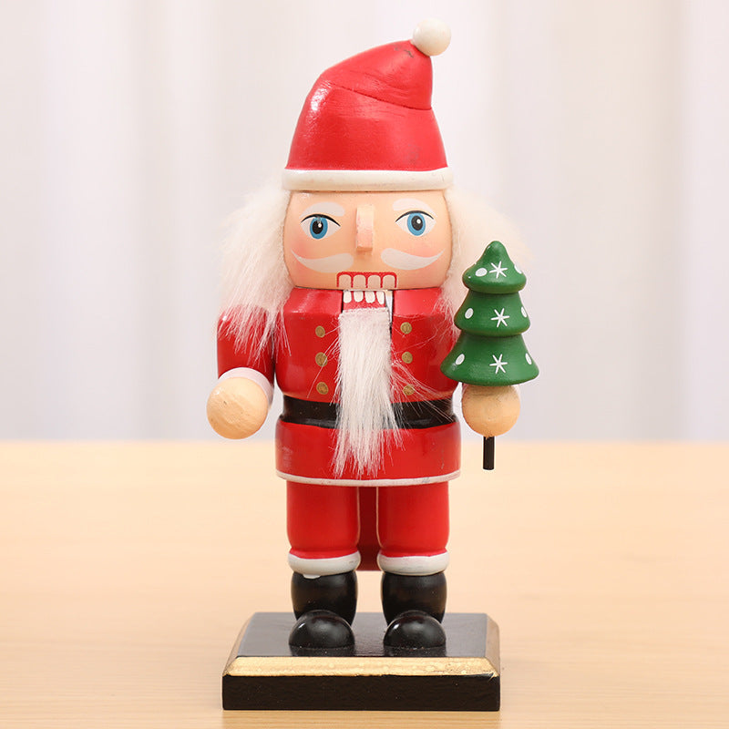 HKM-571795 Wooden Puppet Desktop Ornament for Christmas Decoration