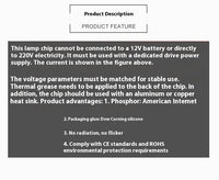 HKM-571859 High-Power 3W COB Surface Light Source with 120° Beam Angle and 120LM/W Luminous Efficiency