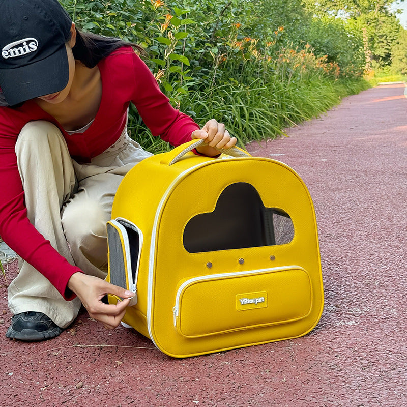HKM-571859 Large Capacity Soft Cat Bag - Panoramic Space Capsule Design in Multiple Colors
