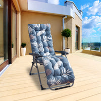 HKM-572051 Chaise Lounger Cushion for Recliners and Rocking Chairs - Soft Polyester with Secure Straps, Ideal for Indoor and Outdoor Use