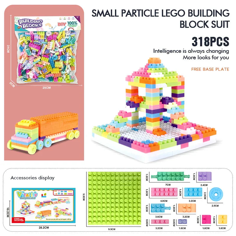 HKM-572243 Creative Building Block Toy Set for Kids - Gear Assembly Educational Puzzle for Ages 6 and Up