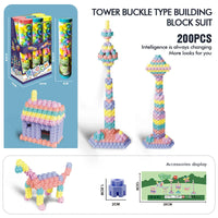 HKM-572243 Creative Building Block Toy Set for Kids - Gear Assembly Educational Puzzle for Ages 6 and Up