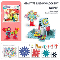 HKM-572243 Creative Building Block Toy Set for Kids - Gear Assembly Educational Puzzle for Ages 6 and Up