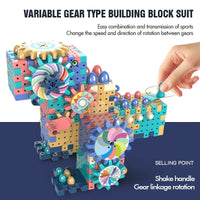 HKM-572243 Creative Building Block Toy Set for Kids - Gear Assembly Educational Puzzle for Ages 6 and Up