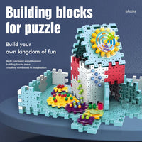 HKM-572243 Creative Building Block Toy Set for Kids - Gear Assembly Educational Puzzle for Ages 6 and Up