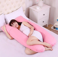 HKM-572435 Pregnancy and Maternity Body Pillow with Removable Cotton Cover, Rectangular Design, 80-140 cm, Soft 7D Cotton Filling