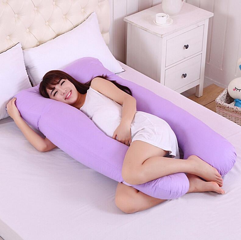 HKM-572435 Pregnancy and Maternity Body Pillow with Removable Cotton Cover, Rectangular Design, 80-140 cm, Soft 7D Cotton Filling