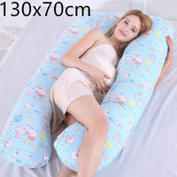 HKM-572435 Pregnancy and Maternity Body Pillow with Removable Cotton Cover, Rectangular Design, 80-140 cm, Soft 7D Cotton Filling