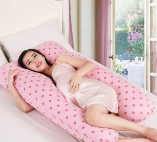 HKM-572435 Pregnancy and Maternity Body Pillow with Removable Cotton Cover, Rectangular Design, 80-140 cm, Soft 7D Cotton Filling