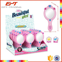 HKM-572499 Princess Makeup Beauty Set with Light & Music Magic Mirror Toy for Girls, 18 Pcs Pretend Play Kit