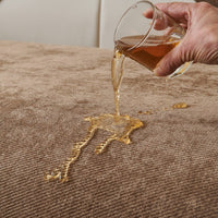 HKM-572563 Waterproof Chenille Sofa Cushion Cover - Universal Fit for Three-Seat Sofas, Solid Color Options Available