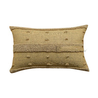 HKM-572627 Geometric Loop Velvet Cushion - Embroidered Decorative Pillow (45x45cm & 30x50cm)