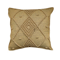 HKM-572627 Geometric Loop Velvet Cushion - Embroidered Decorative Pillow (45x45cm & 30x50cm)