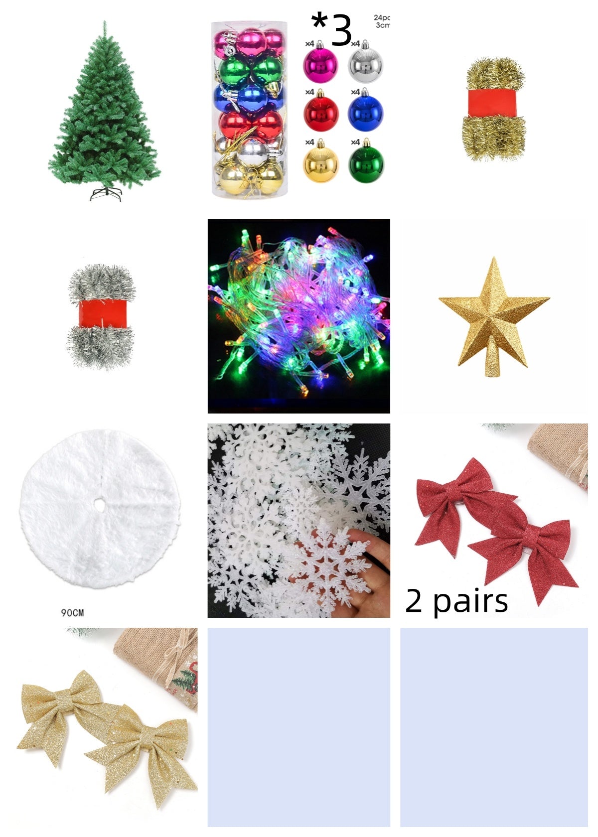 HKM-572627 Mini Christmas Tree Decor – 60cm Reusable PVC Ornament for Festive Desktop Decoration