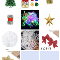HKM-572627 Mini Christmas Tree Decor – 60cm Reusable PVC Ornament for Festive Desktop Decoration